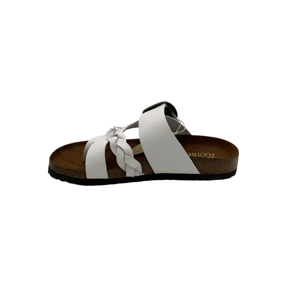 White Mountain Buckle Slide Sandals Heartfelt White - Medium - Picture 2 of 4